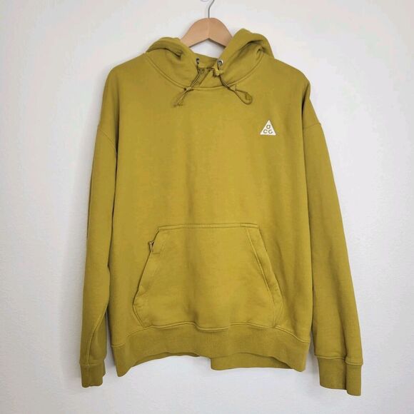 Nike Mens ACG Pullover Fleece Hoodie Moss Heavyweight Size Medium Zip Pockets - Picture 5 of 16